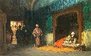 Stanislaw Chlebowski Sultan Bayezid prisoned by Timur. oil